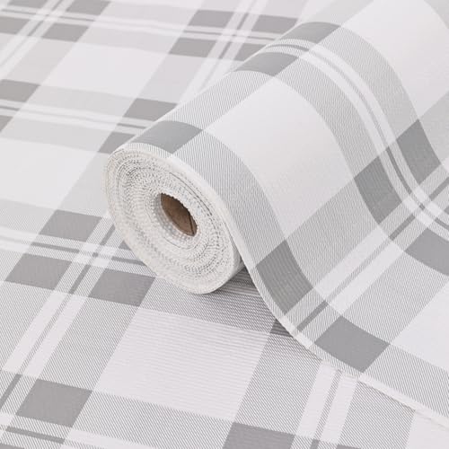 TheBaDaz Drawer Shelf Liner for Kitchen Cabinets, Non Adhesive Slip Resistant Shelf Paper Easy to Clean, Strong Grip Thickened Waterproof Washable Mats for Pantry Shelves Cupboard Dresser(Grey, 12 in x 10 FT) - Image 1