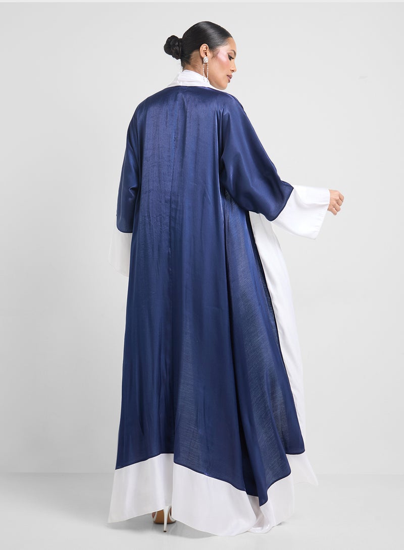 Khizana Colorblock Abaya Wih Sheila  - Image 2
