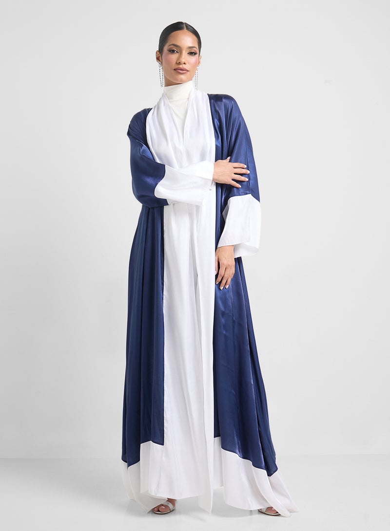 Khizana Colorblock Abaya Wih Sheila  - Image 3