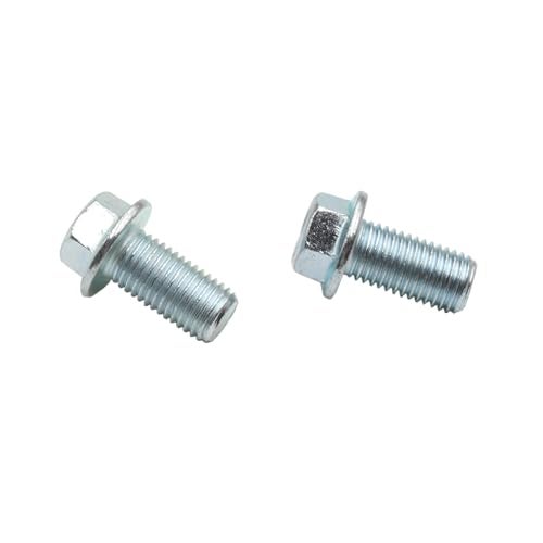 YD-PS001 M10 Bolt Hex Flange Head 20 25 30 35 40 45 50 55 60 65 75 80 100 x 1.25 Pitch, Class 8.8 Zinc (M10-1.25X20) - Image 1