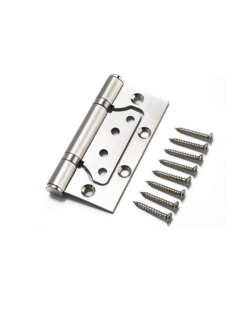 Milano 4"x3"x3MM Door Hinges Ball Bearing Non-Mortise Heavy Duty Stainless Steel Mobile Home Door Hinges Smooth Mute Movement Butt Hinges for Internal Doors Pack of 1  - Image 1