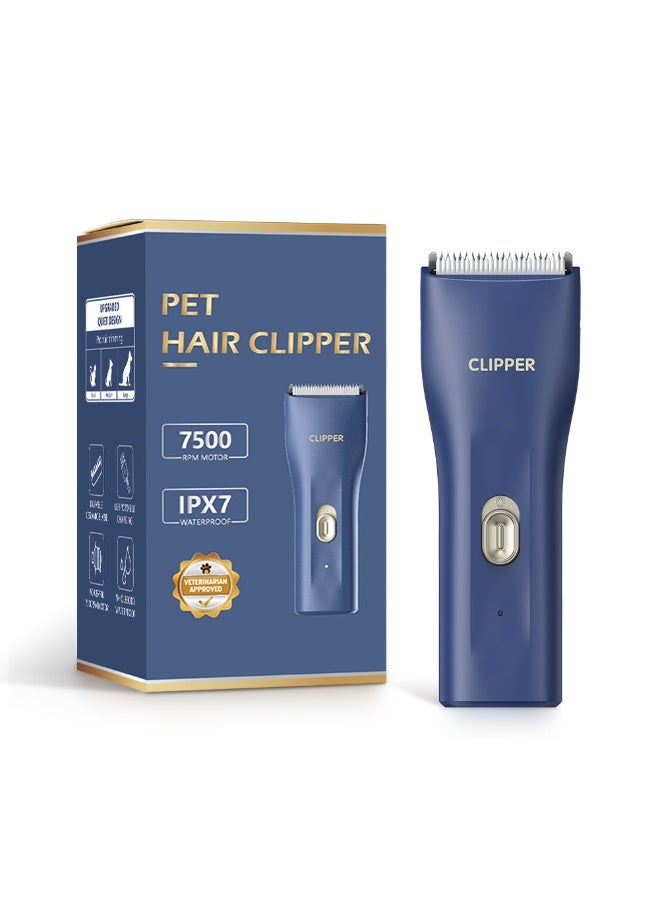 Quiet Wireless Pet Grooming Clipper With USB Charging And Washable Design For Dogs And Cats - Image 2