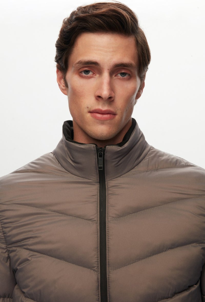 twn Slim Fit Gray Coat 1EC0712210029  - Image 3
