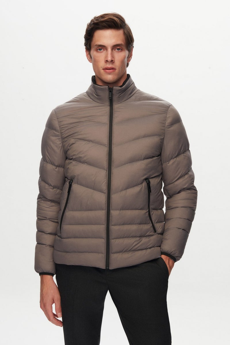 twn Slim Fit Gray Coat 1EC0712210029  - Image 2
