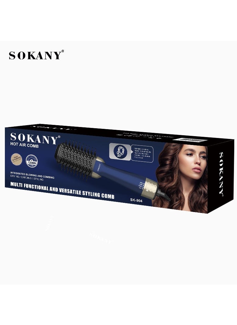 سوكاني فرشاة ومجفف شعر SK-904، 1200 واط 3 في 1 من سوكاني متعدد الالوان،  ازرق بضمان سنه  - Image 1