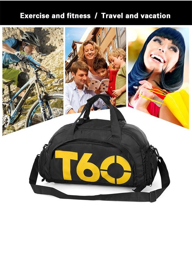 Yolu - Large Capacity Travel Duffel Bag For Womens Mens, Waterproof Gym Sports Bags With Shoes Compartment and Wet Pocket. - Image 1