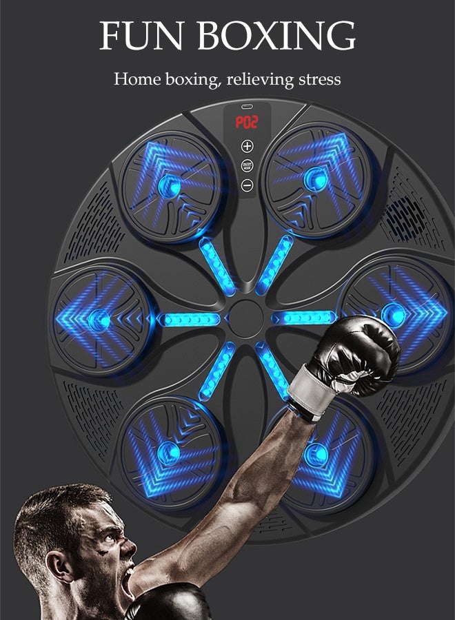 DUNISO Wall-Mounted Boxing Training Machine – Large Music Boxing Machine with RGB Lighting - Image 2