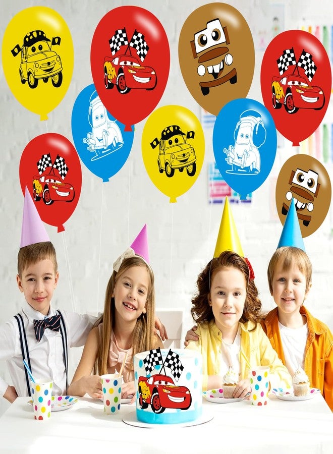 fancigo 40pcs Cars Birthday Party Balloons for Cars Themed Birthday Party Decorations Supplies - 12 Inch - Image 4