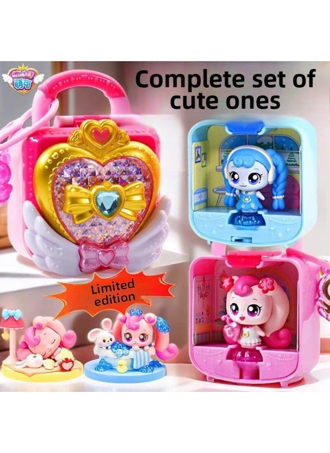 Generic - Luxurious Magic Key Treasure Box, Heart, Wonderful And Cute Changeable Toy Mirror Box, Girl And Kids Series Lucky Blind Box-Color:Gift Box [luxury Magic Key Treasure Box] Take Photos To Capture Cute Interactions, Voice Interaction, Smart Sensor, Scan Code Recognition (send 4 Keys + Props) - Image 1