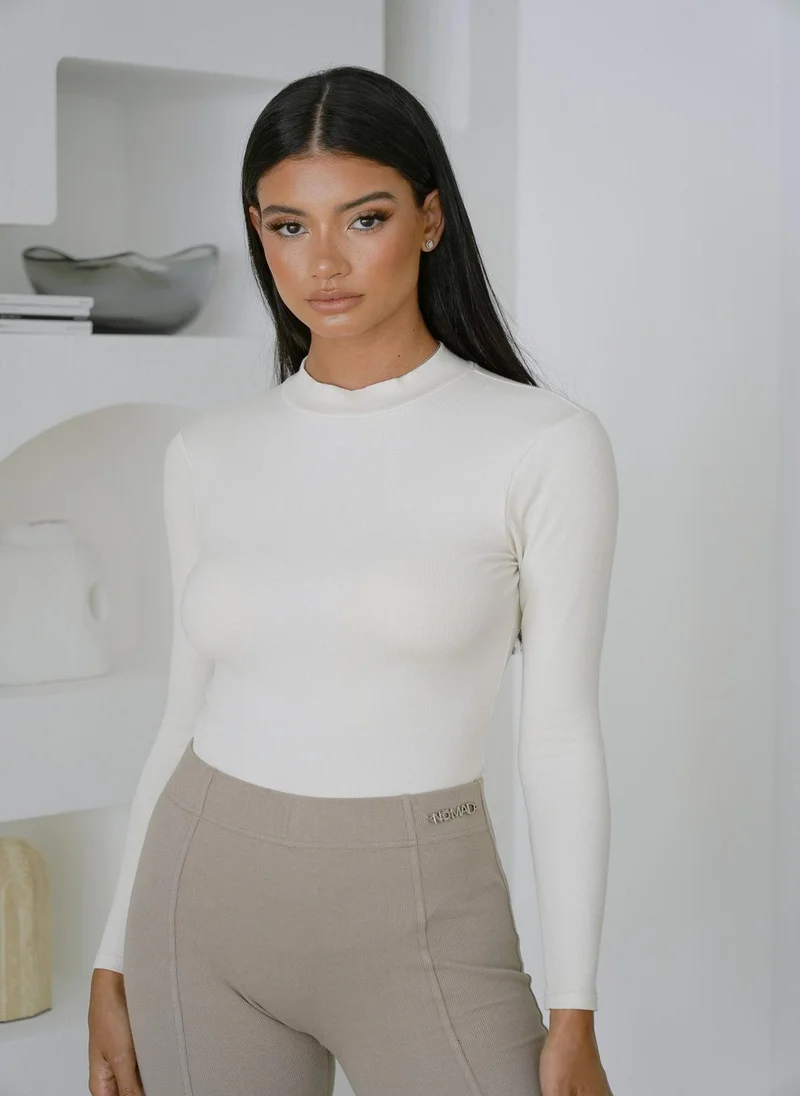 NOMAD Organic Cotton Rib Long Sleeve Bodysuit