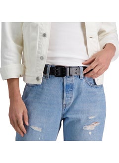 Levi's Women'S Fully Adjustable Peforated Belt With Double Prong Buckle Black Medium  - Image 5