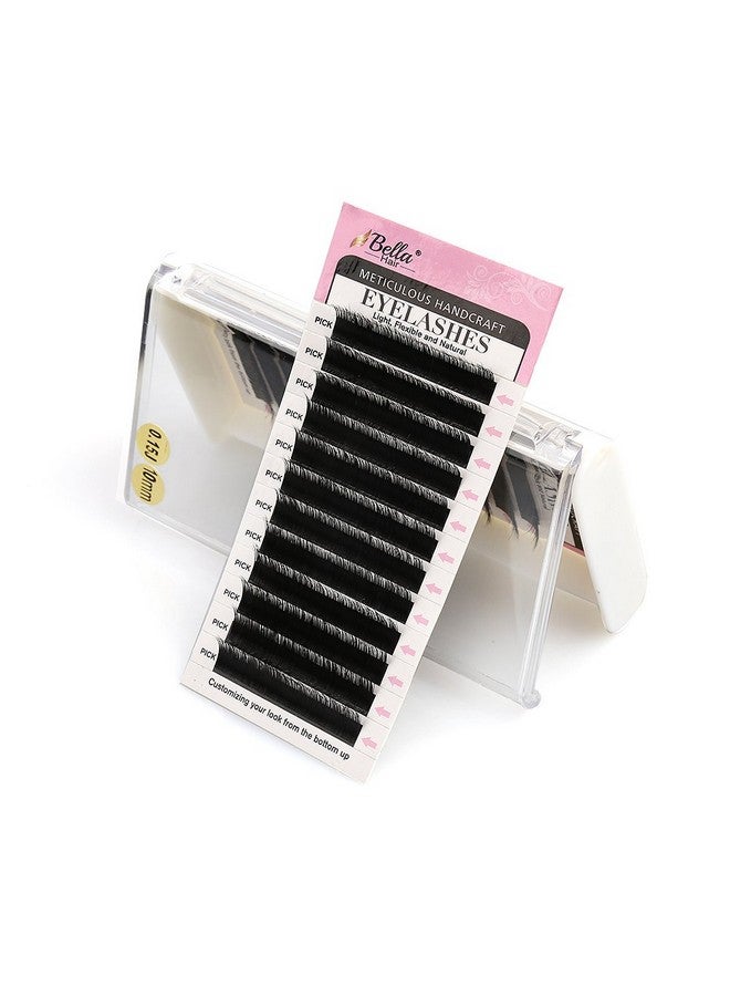 Bella Hair Natural Looking J Curl Siberian Mink Eyelash Extensions Handmade Volume Individual False Lashes Pack Thickness 0.15Mm Medium 10Mm By Bella Hair - Image 2
