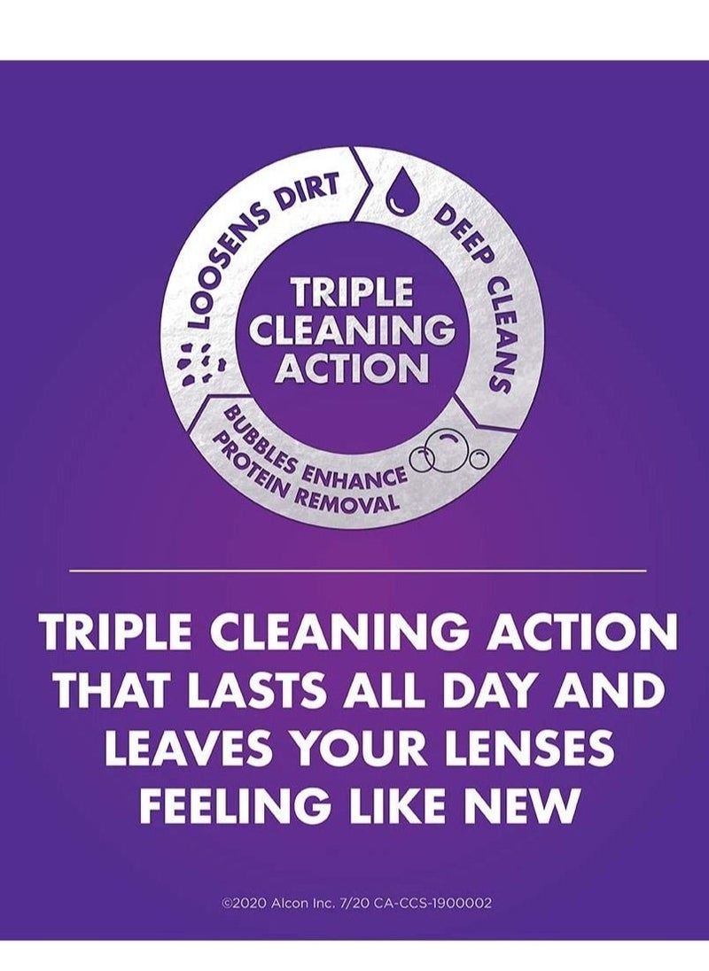 Plus Hydraglyde Cleaning and Disinfecting Solution for Contact Lenses Professional 2 x 480 ml + 90 ml