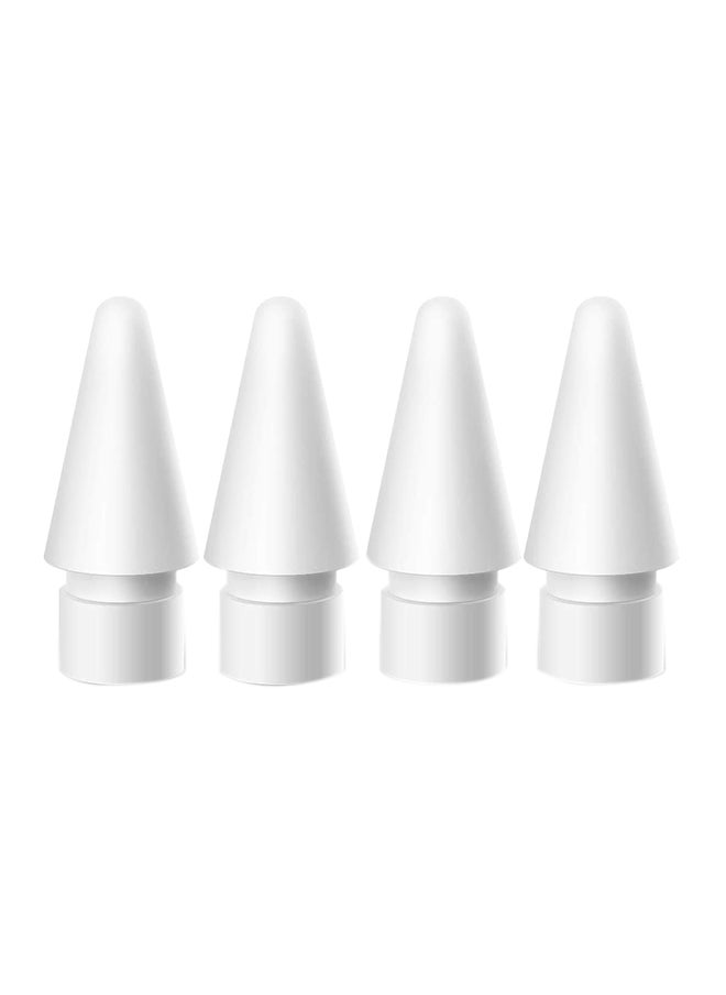 4-Piece Replacement Nib Set For Apple Stylus Pen White  - Image 1