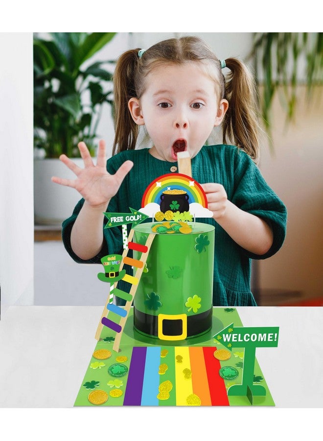 luck sea St Patricks Day Crafts for Kids: Leprechaun Trap DIY Kit Arts Toys Gifts for Classroom Activities Party Supplies Decorations(Style 2) - Image 2