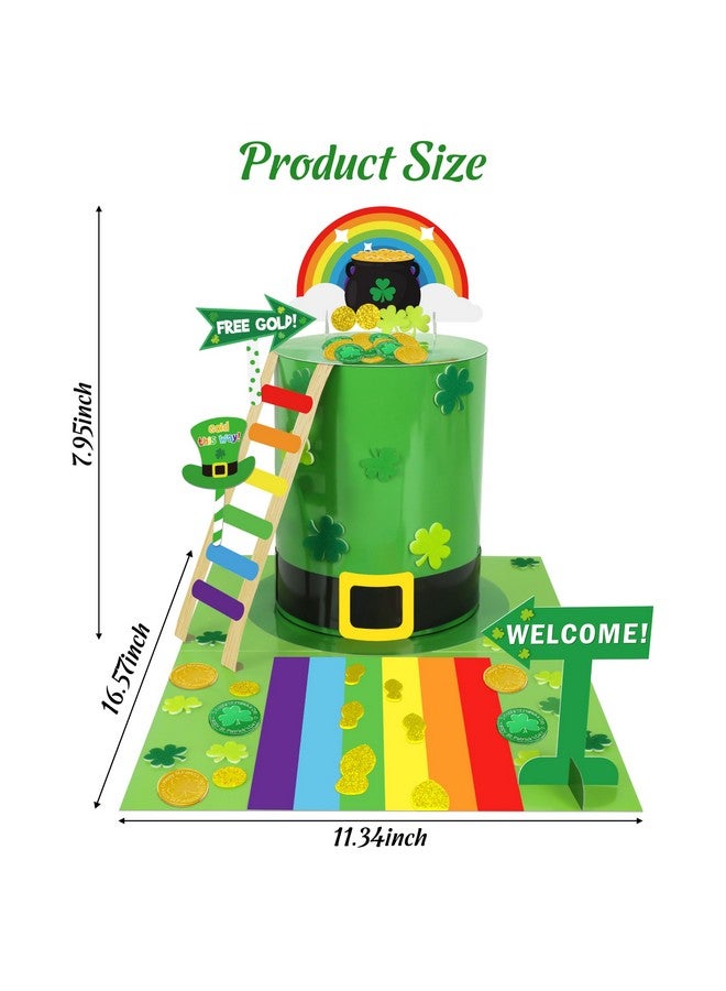 luck sea St Patricks Day Crafts for Kids: Leprechaun Trap DIY Kit Arts Toys Gifts for Classroom Activities Party Supplies Decorations(Style 2) - Image 5