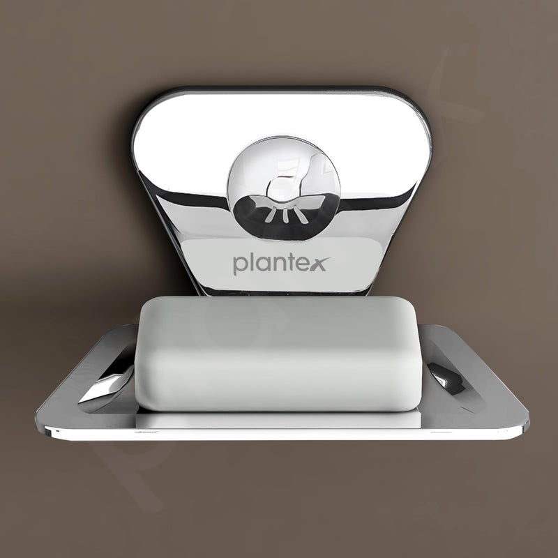 Plantex Pyramid Stainless Steel Soap Dish/Soap Stand/Bathroom Soap Holder/Soap Case Bathroom Accessories (Chrome) - Image 4