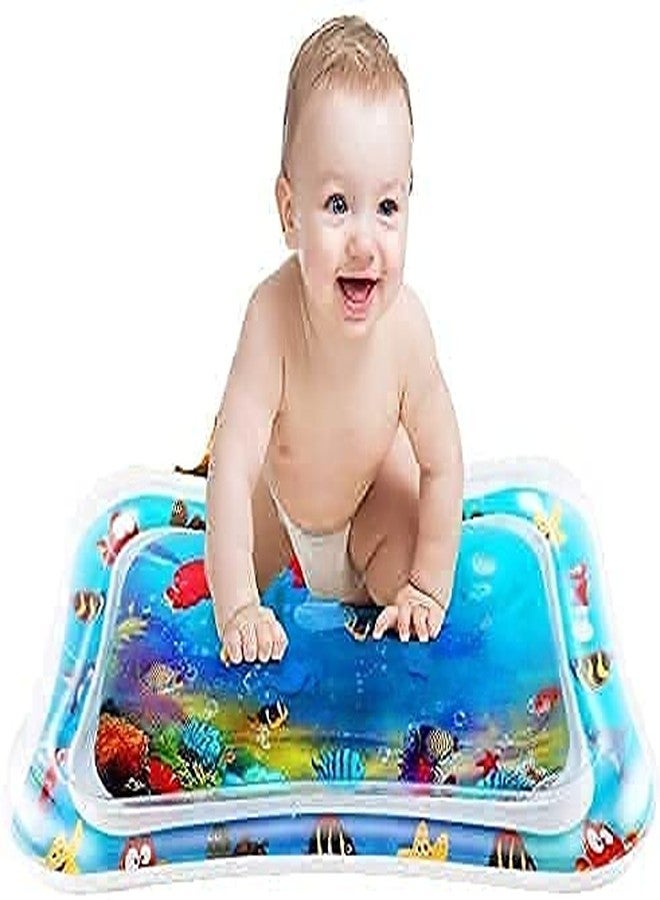 DIYASHI® Baby Kids Water Play Mat Toys Inflatable Tummy Time Leakproof Water Play Mat, Fun Activity Play Center Indoor and Outdoor Water Play Mat for Baby, Assorted Colour (69 x 50 x 8 cm) - Image 1