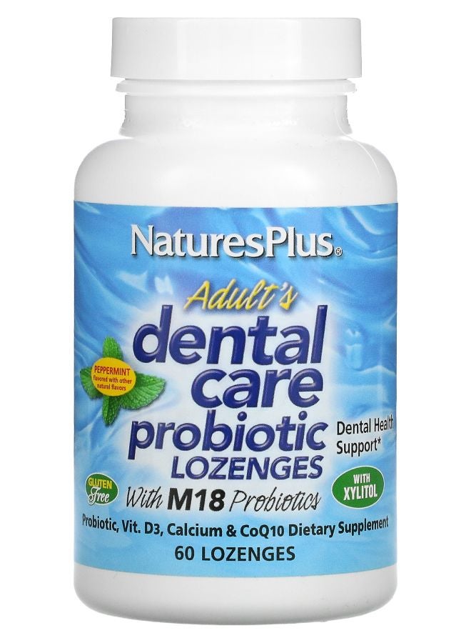 Adult's Dental Care Probiotic Peppermint  60 Lozenges