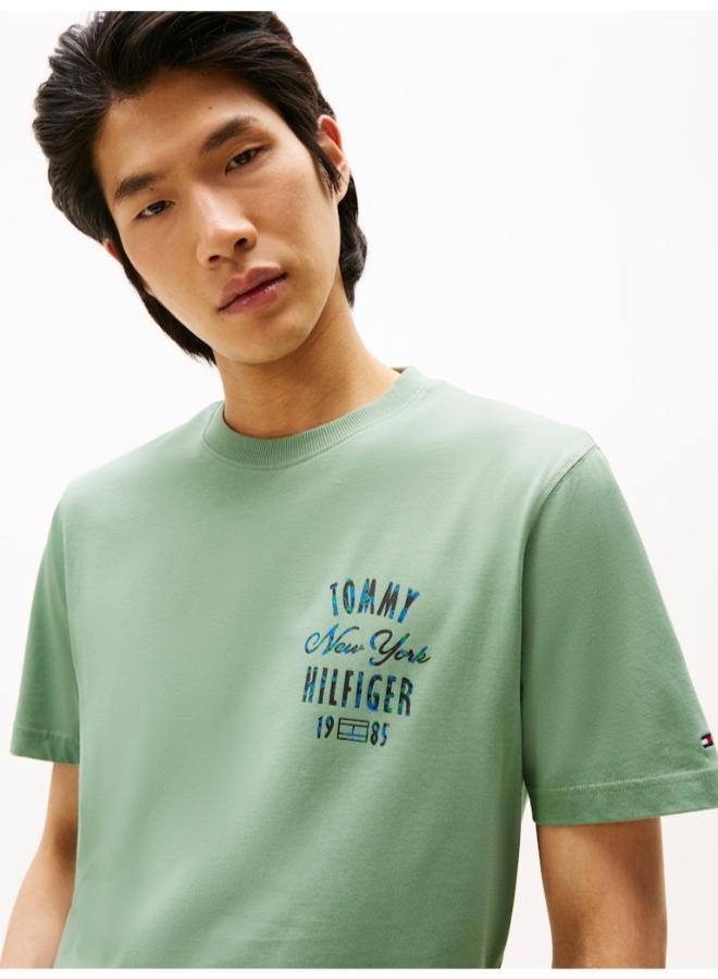 TOMMY HILFIGER Graphic Crew Neck T-Shirt - Image 3
