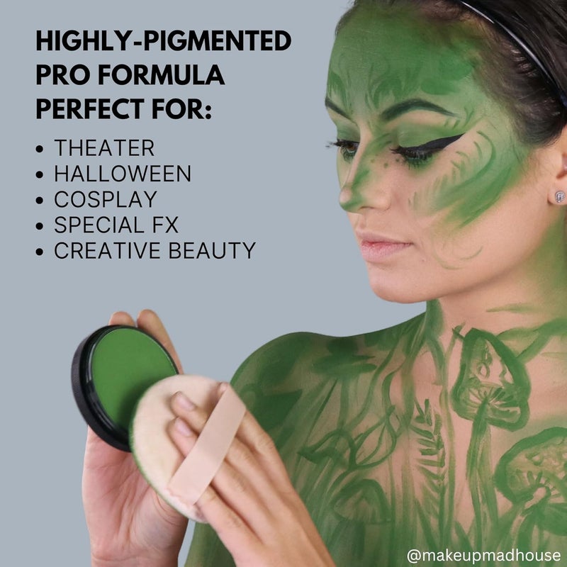 Mehron Makeup StarBlend Cake Makeup - Blue Face Paint & Body Paint, 2 oz (56g) - Image 5