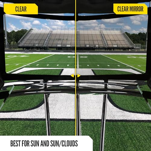 NXT NXTRND Nxtrnd VZR1 Football Visor, Flat Lens Technology, Fits Adult & Youth Football Helmets (Clear Mirror) - Image 5