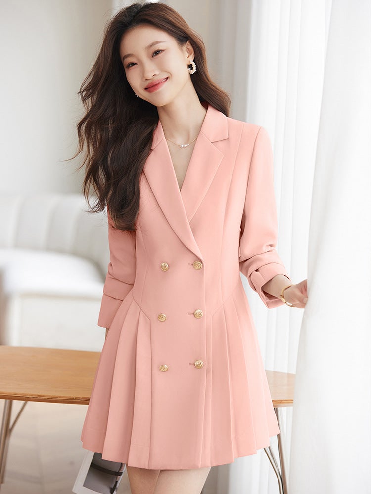 High-grade suit dress women's spring and autumn 2024 New elegant waist-tight small beauty salon professional work clothes - Image 5