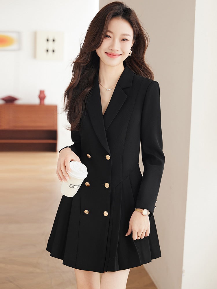 High-grade suit dress women's spring and autumn 2024 New elegant waist-tight small beauty salon professional work clothes - Image 4