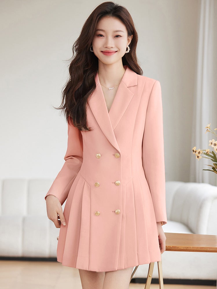 High-grade suit dress women's spring and autumn 2024 New elegant waist-tight small beauty salon professional work clothes - Image 2