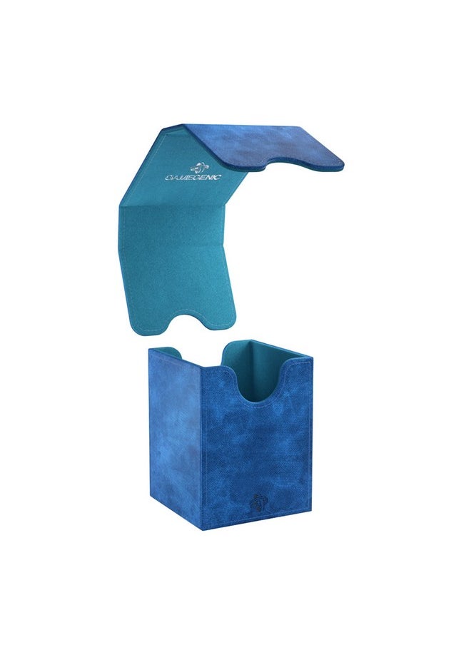 Gamegenic Gamegenic Squire 100+ XL Convertible Deck Box Card Storage Box with Removable Cover Clips Holds 100 Double-Sleeved Cards in Extra Thick Inner Card Sleeves Blue Color Made (GGS20098ML)  - Image 5
