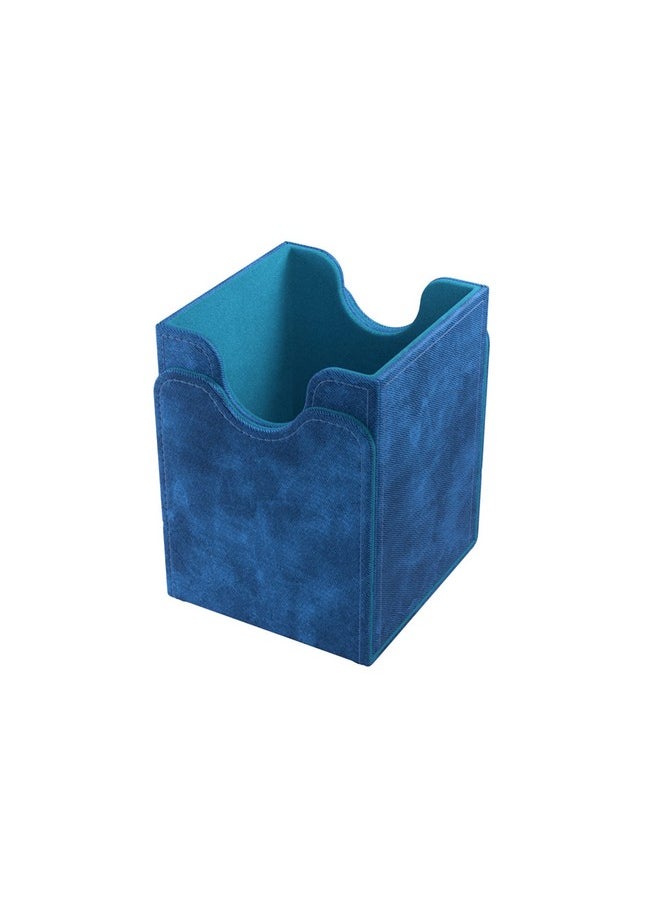 Gamegenic Gamegenic Squire 100+ XL Convertible Deck Box Card Storage Box with Removable Cover Clips Holds 100 Double-Sleeved Cards in Extra Thick Inner Card Sleeves Blue Color Made (GGS20098ML)  - Image 2