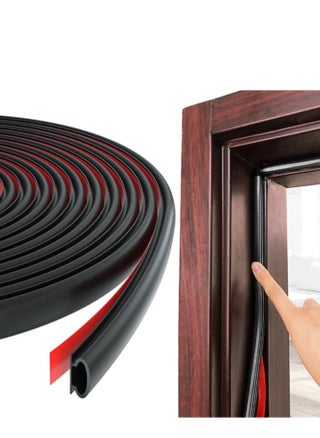 19.7 Feet Self-Adhesive Rubber Weather Stripping Door Seal, Soundproofing D-Shape Insulation Strip for Doors and Windows, Gap Blocker (Black) - pzsku/Z86987AB5CB7C83B16F1EZ/45/1746223547/d020f87b-55fb-4291-8768-56eac2c2778a