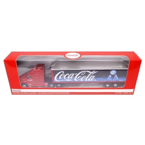 Coca-Cola Motor City Classics Bears and Moon Long Hauler (1:87 Scale), White/Blue - Image 2