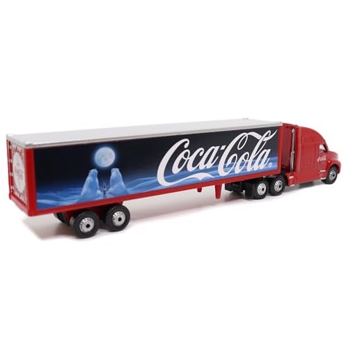 Coca-Cola Motor City Classics Bears and Moon Long Hauler (1:87 Scale), White/Blue - Image 5