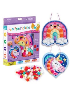Creativity for Kids Pom Pom Pictures: Magical Rainbow And Unicorn Preschool And Toddler Crafts Gifts For Ages 3+  - Image 1