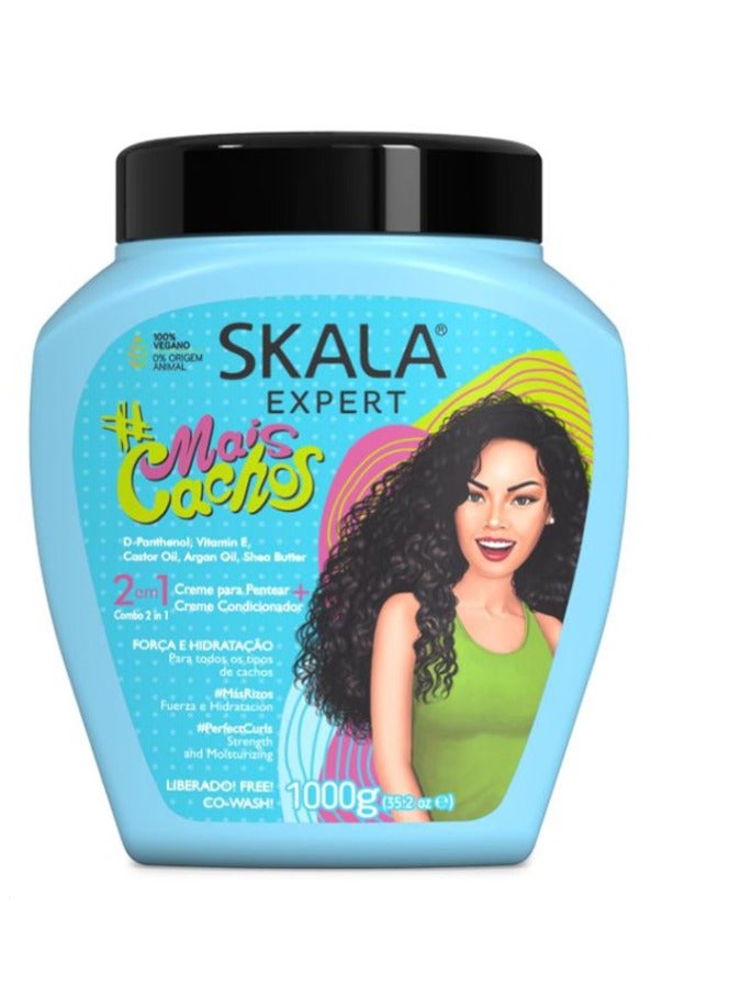 Scala Hair cream and conditioner that strengthens and moisturizes all types of curly hair - 1000 grams
