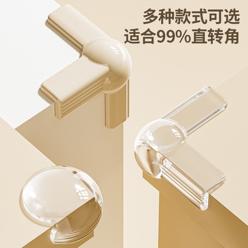 PETO Airbag Table Corner Anti-Collision Corner Protector Children'S Baby Anti-Collision Silicone Protective Cover Coffee Table Table Border Corner Protector 4 Pack - Image 3