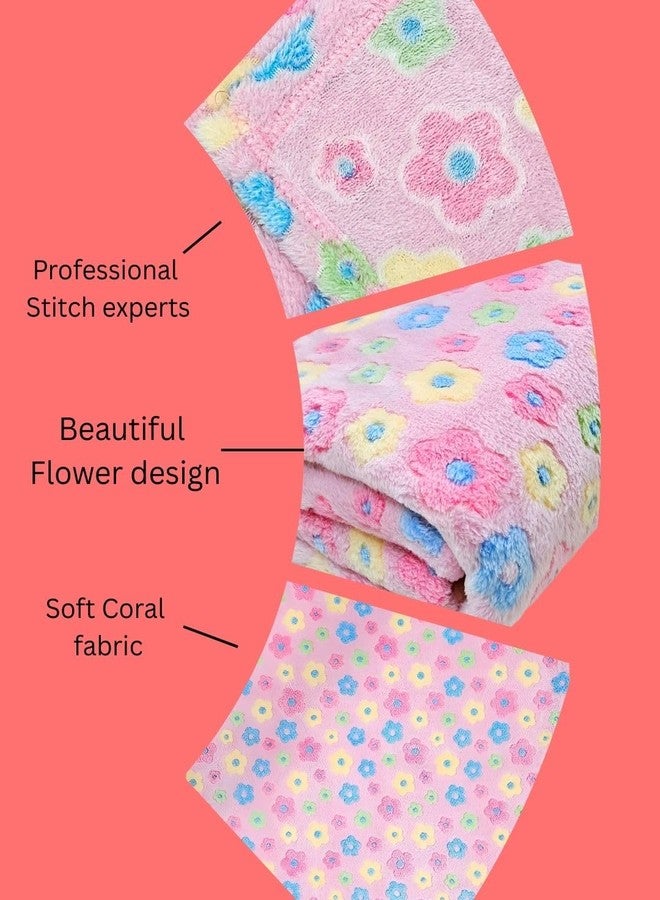 First Kick بطانيات الأطفال حديثي الولادة من فيرست كيك، بطانية مطبوعة لسرير الأطفال حديثي الولادة للأولاد والبنات، الطول 100 سم × العرض 75 سم، عبوة من قطعتين. - Image 2