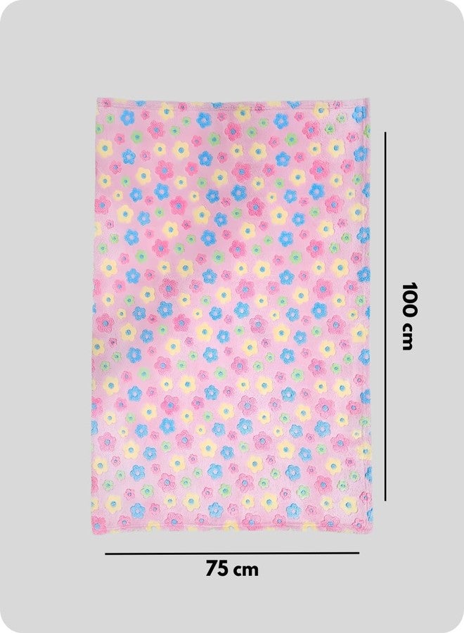 First Kick بطانيات الأطفال حديثي الولادة من فيرست كيك، بطانية مطبوعة لسرير الأطفال حديثي الولادة للأولاد والبنات، الطول 100 سم × العرض 75 سم، عبوة من قطعتين. - Image 4