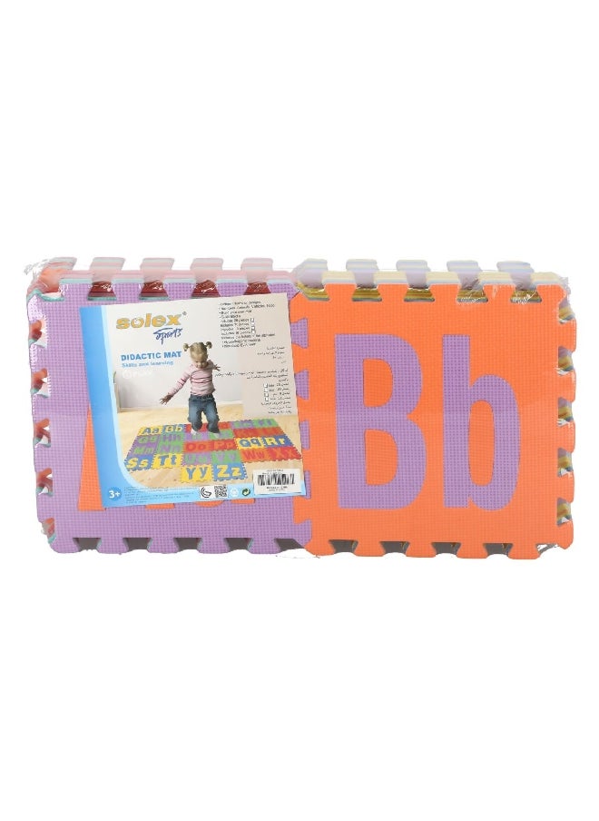سولكس - 41228-SCO إيفا طقم سجادة EVA 26 قطعة بحواف عريضة من A-Z مطبوعة متعدد الألوان 63 × 36.2 × 16.05 سم ‎ - Image 1