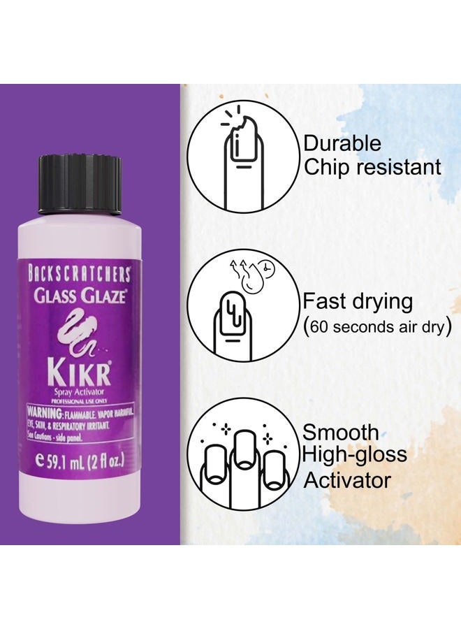 BACKSCRATCHERS Kikr Activator - Fiberglass Or Silk Wrap Nail Extension Glue - 6 Oz - Image 4