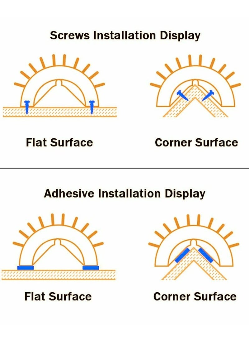 Loquat 2 Pack Cat corner comb，Wall Corner Scratcher Groomers Soft Grooming Massage Combs for Short Long Fur Cats,Cat Self Groomer,Cat Brush Toy for Indoor Cats Kitten - Image 5