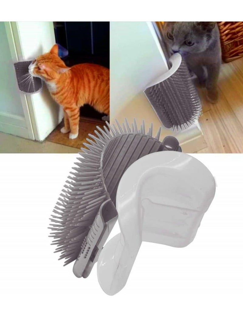 Loquat 2 Pack Cat corner comb，Wall Corner Scratcher Groomers Soft Grooming Massage Combs for Short Long Fur Cats,Cat Self Groomer,Cat Brush Toy for Indoor Cats Kitten - Image 2