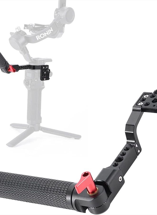 King Ma Gimbal Handle Grip Mount 180° Adjustable Monitor Mount Professional Video Handgrip Holder with Cold Shoe Plate for DJI Ronin S/SC/ RSC2 - Image 1