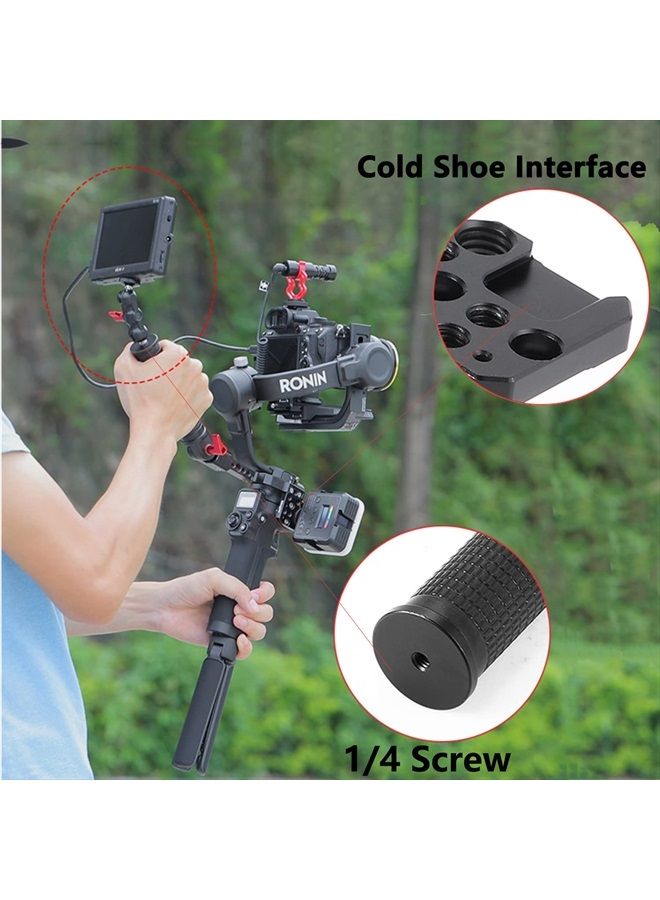 King Ma Gimbal Handle Grip Mount 180° Adjustable Monitor Mount Professional Video Handgrip Holder with Cold Shoe Plate for DJI Ronin S/SC/ RSC2 - Image 2