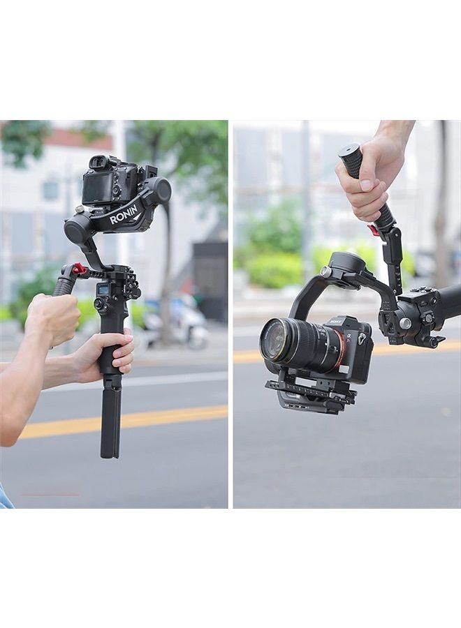 King Ma Gimbal Handle Grip Mount 180° Adjustable Monitor Mount Professional Video Handgrip Holder with Cold Shoe Plate for DJI Ronin S/SC/ RSC2 - Image 4