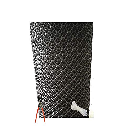 SAI PRASEEDA PVC Garden Fencing Net/Mesh (4feet/10feet) UV Stabilized 500GSM Anti Bird Net Black Color 6 Months Guarantee with Free 1 Cutter,50 PVC Tags - Image 1