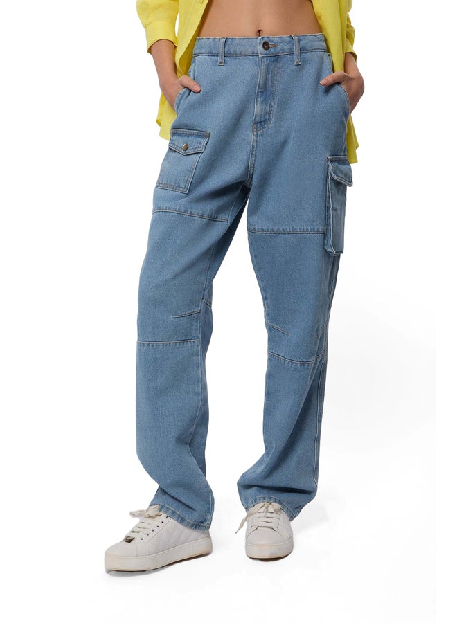 Premoda Fancy Cargo Denim Jeans - Image 1