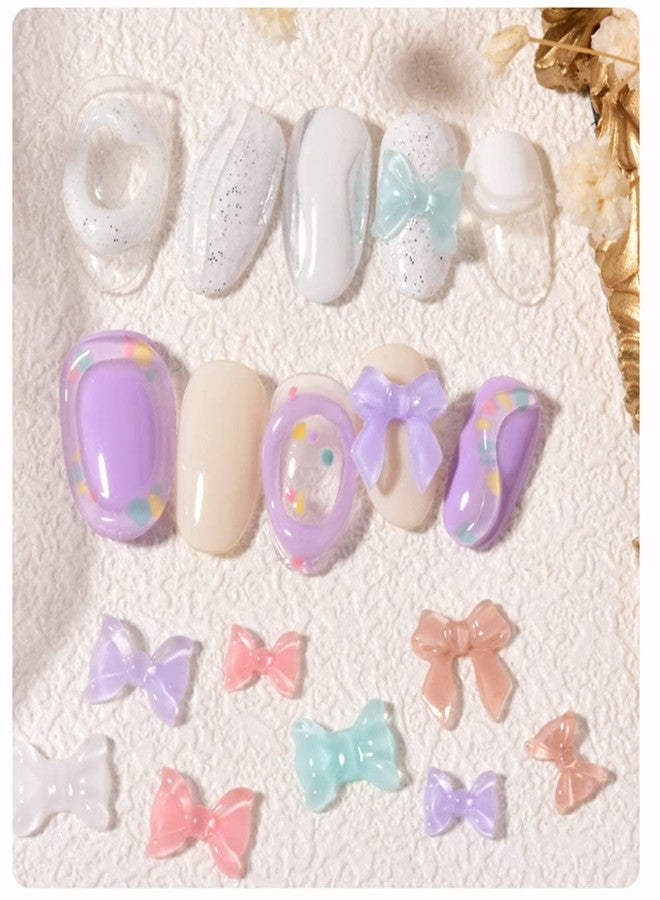 SUKPSY 50 Pcs 3D Mix Color Nail Art Decorations Candy Colour Glitter Resin Nail Rhinestone Nail Charm for Nail Art Design Accessories - Image 5