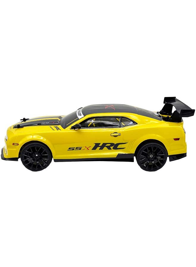 D-Power سيارة كامارو RC صفراء 1:10 – تحكم عن بعد 2.4GHz، بطارية قابلة للشحن USB 7.4V، سيارة أداء عالي للأطفال من عمر 6 سنوات فما فوق - Image 3
